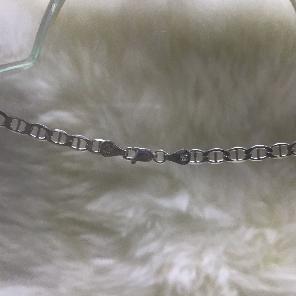Sterling Silver Gucci Link Style Chain Necklace - Picture 4 of 4